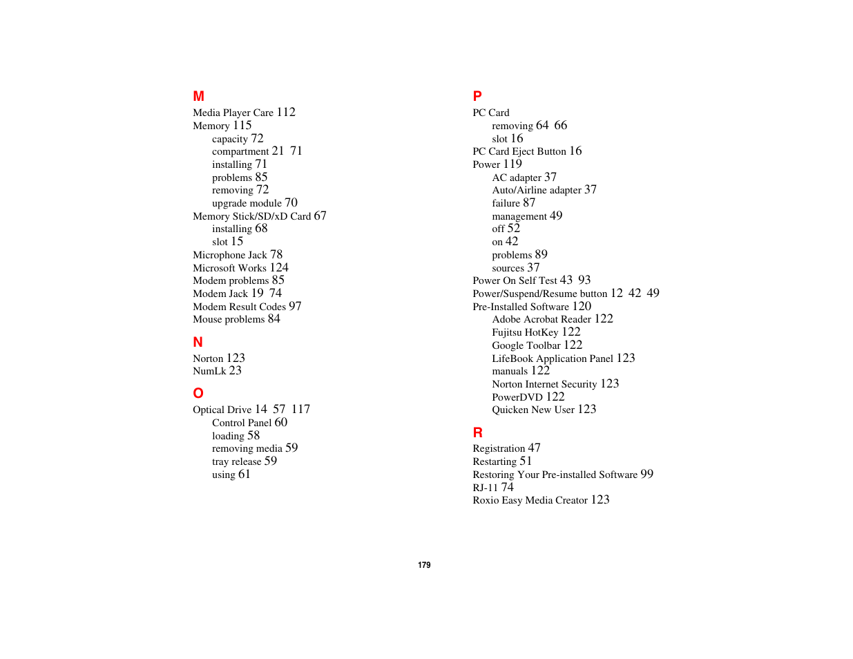 Fujitsu Siemens Computers N6470 User Manual | Page 184 / 185