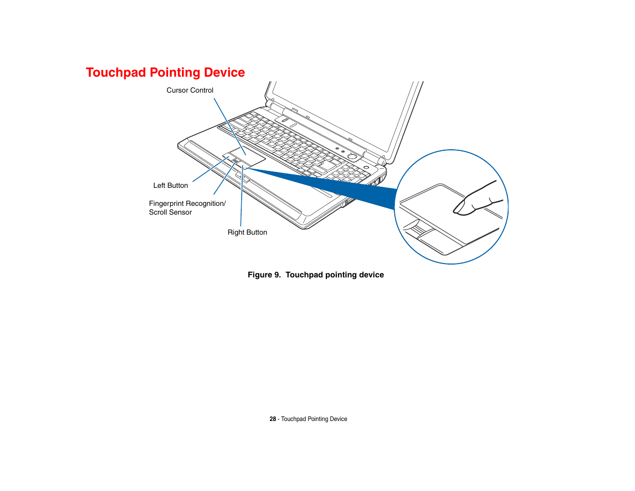 Touchpad pointing device | Fujitsu Siemens Computers N6470 User Manual | Page 33 / 185