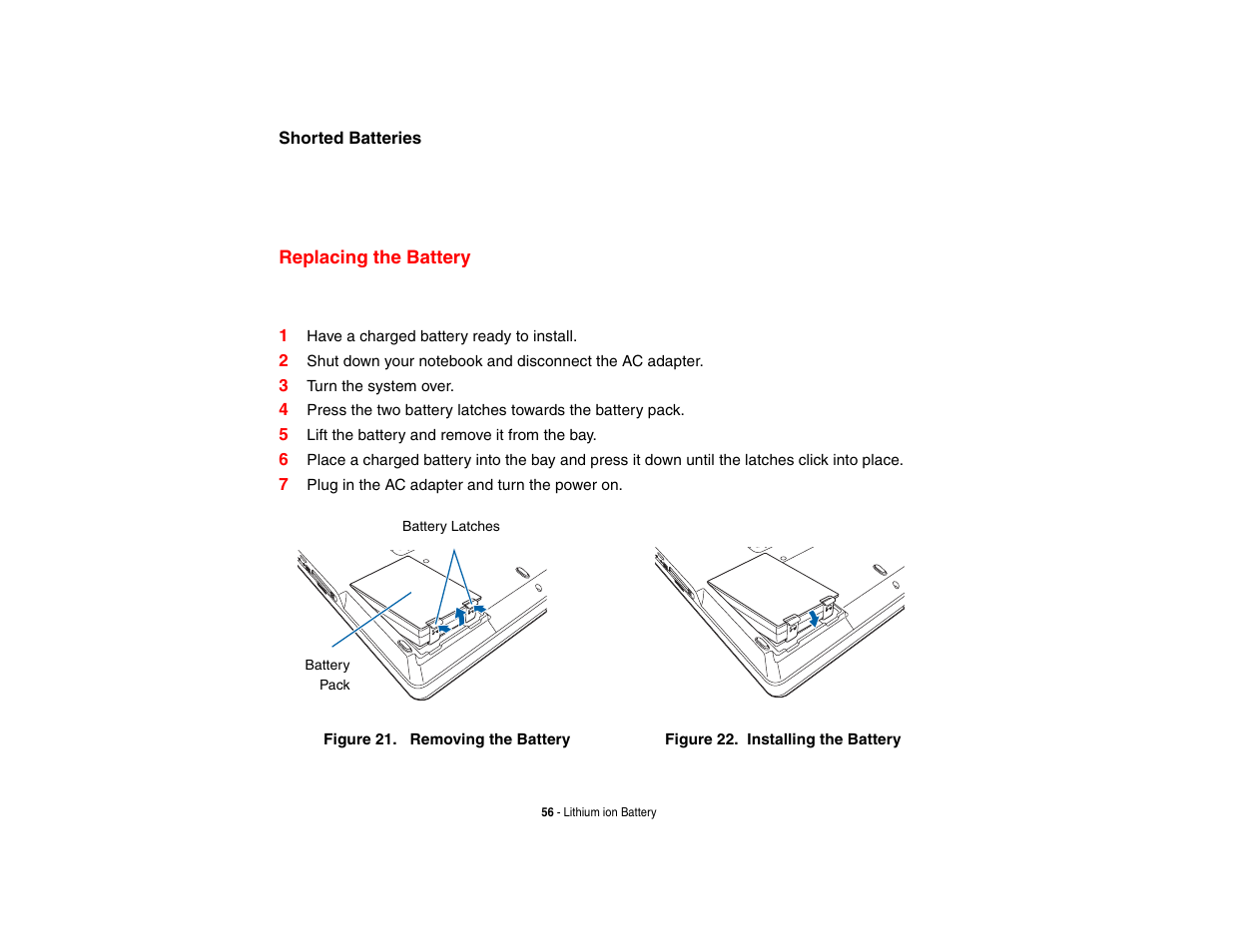 Replacing the battery | Fujitsu Siemens Computers N6470 User Manual | Page 61 / 185