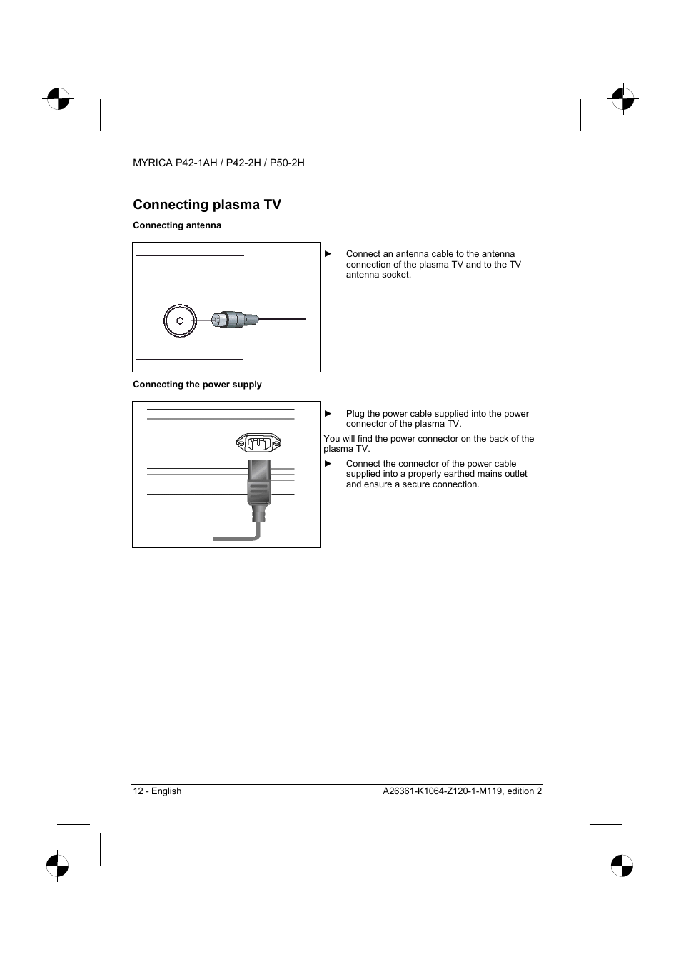 Connecting plasma tv | Fujitsu Siemens Computers P42-1AH User Manual | Page 14 / 44