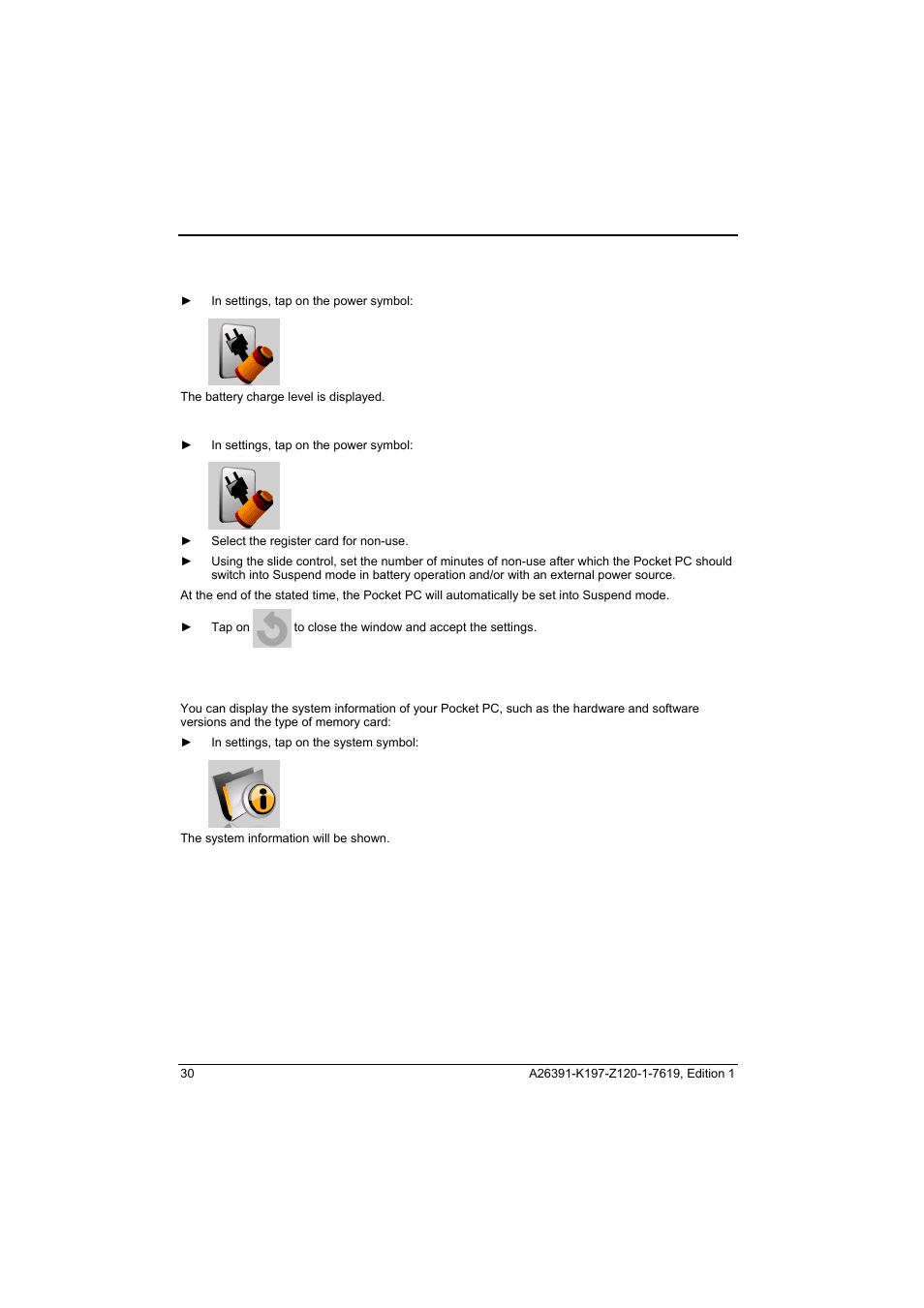 Display system information | Fujitsu Siemens Computers Pocket LOOX N100 Series User Manual | Page 38 / 51