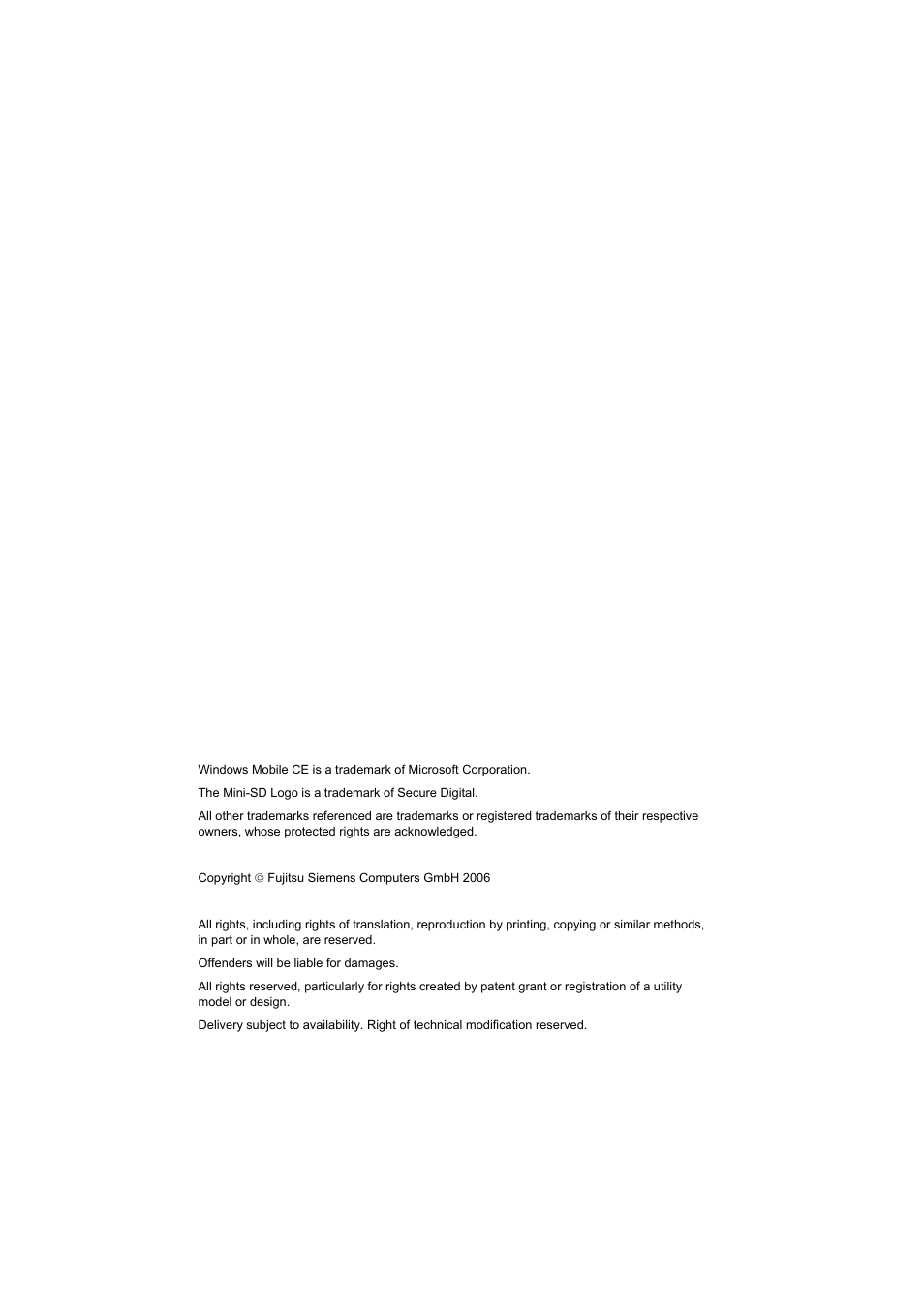 Fujitsu Siemens Computers Pocket LOOX N100 Series User Manual | Page 6 / 51