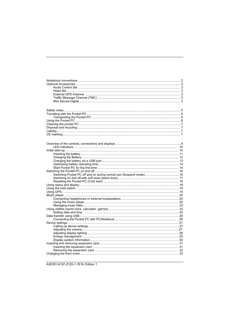 Fujitsu Siemens Computers Pocket LOOX N100 Series User Manual | Page 7 / 51