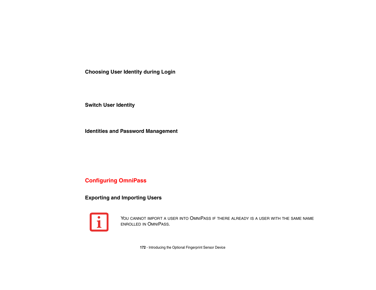 Configuring omnipass | Fujitsu Siemens Computers Fujitsu LifeBook B6230 notebook User Manual | Page 177 / 186