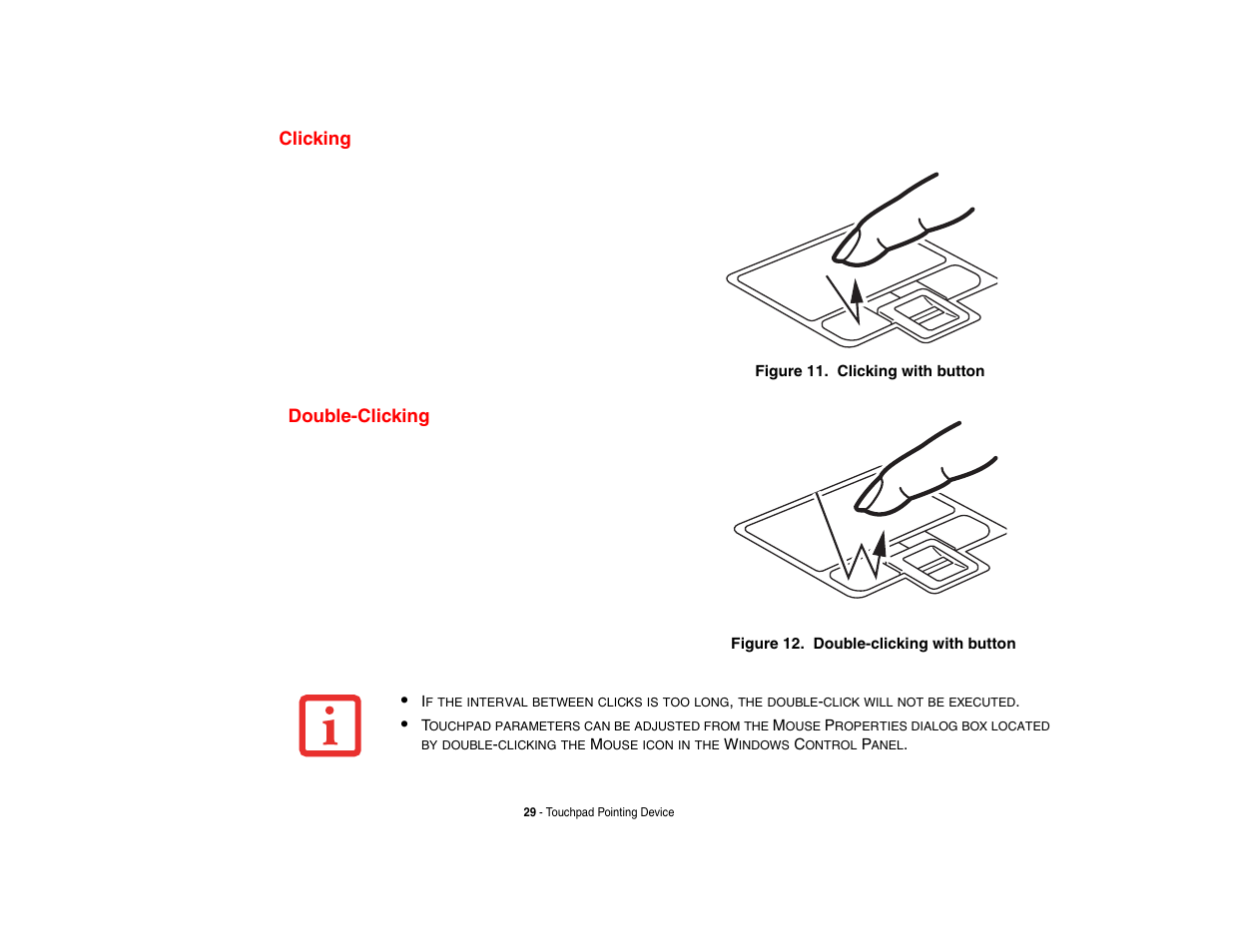 Clicking | Fujitsu Siemens Computers Fujitsu LifeBook B6230 notebook User Manual | Page 34 / 186