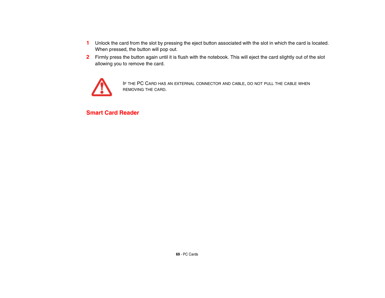 Smart card reader | Fujitsu Siemens Computers Fujitsu LifeBook B6230 notebook User Manual | Page 74 / 186