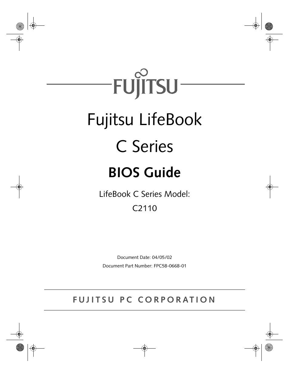 Fujitsu Siemens Computers LifeBook C2110 User Manual | 31 pages