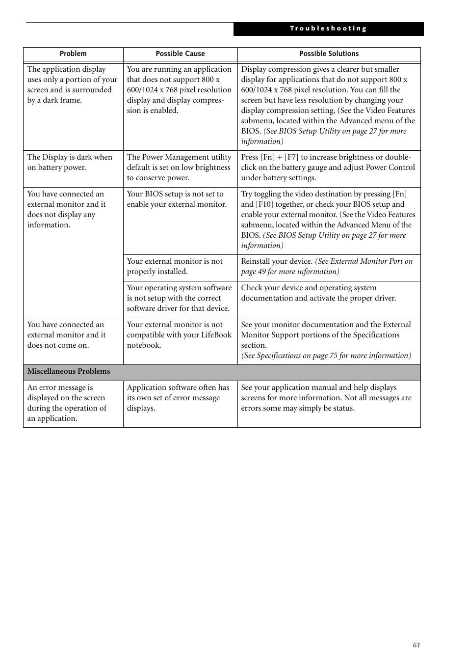 Fujitsu Siemens Computers LifeBook S2210 User Manual | Page 72 / 132