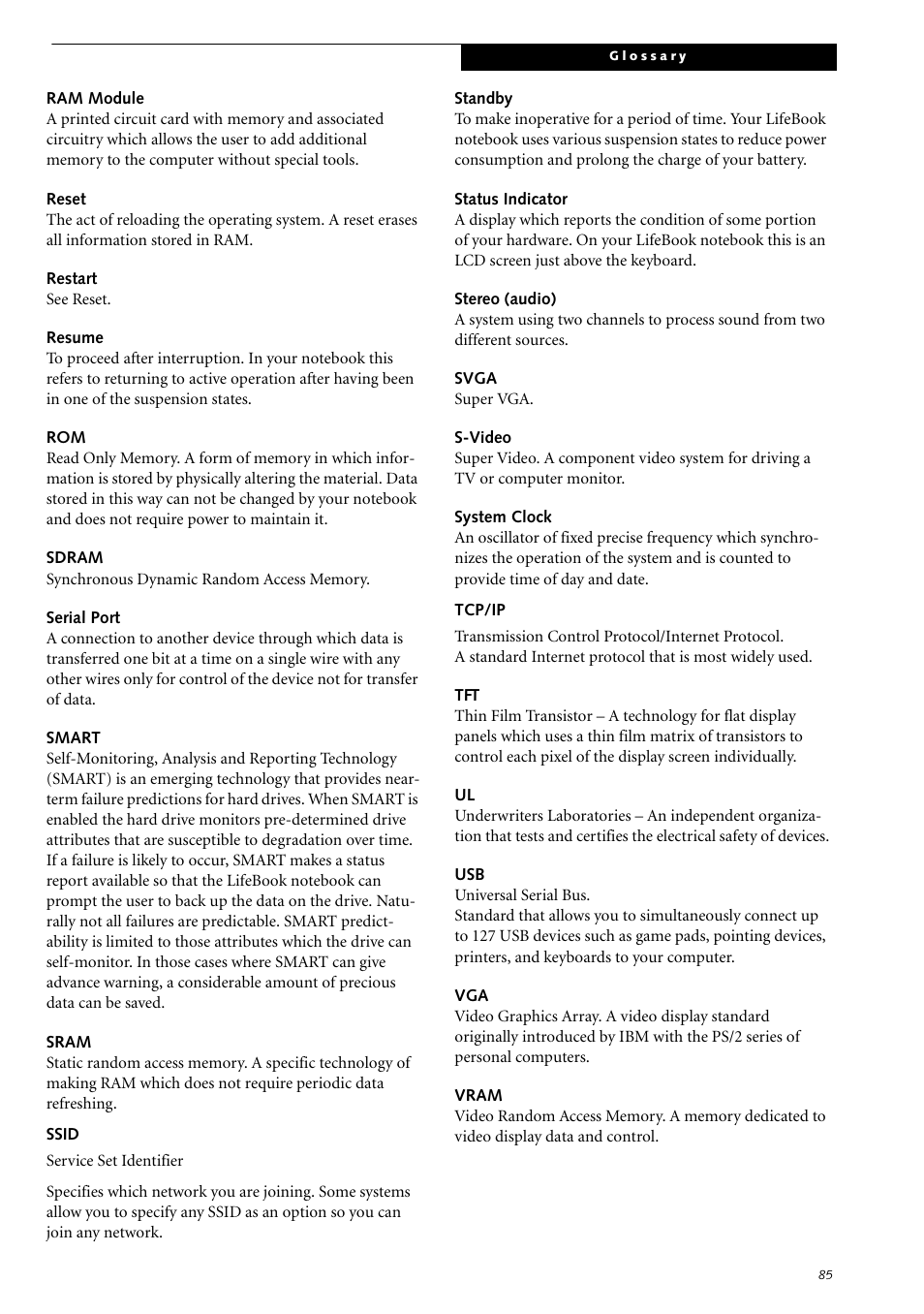 Fujitsu Siemens Computers LifeBook S2210 User Manual | Page 96 / 132