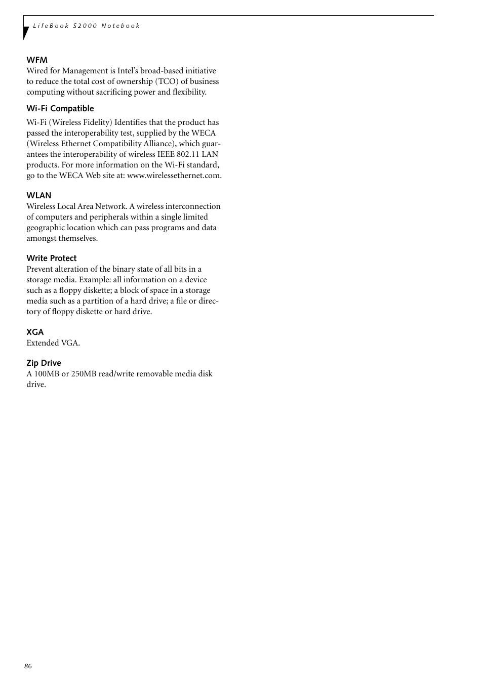 Fujitsu Siemens Computers LifeBook S2210 User Manual | Page 97 / 132