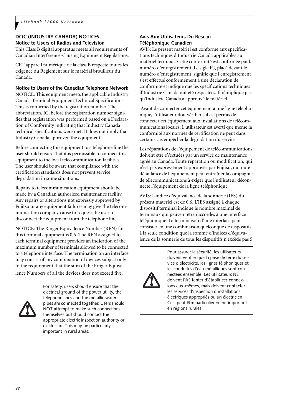 Fujitsu Siemens Computers LifeBook S2210 User Manual | Page 99 / 132