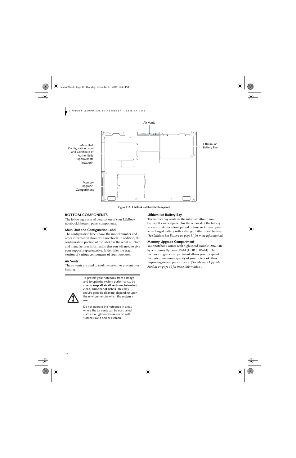 Fujitsu Siemens Computers LifeBook A6020 User Manual | Page 20 / 120