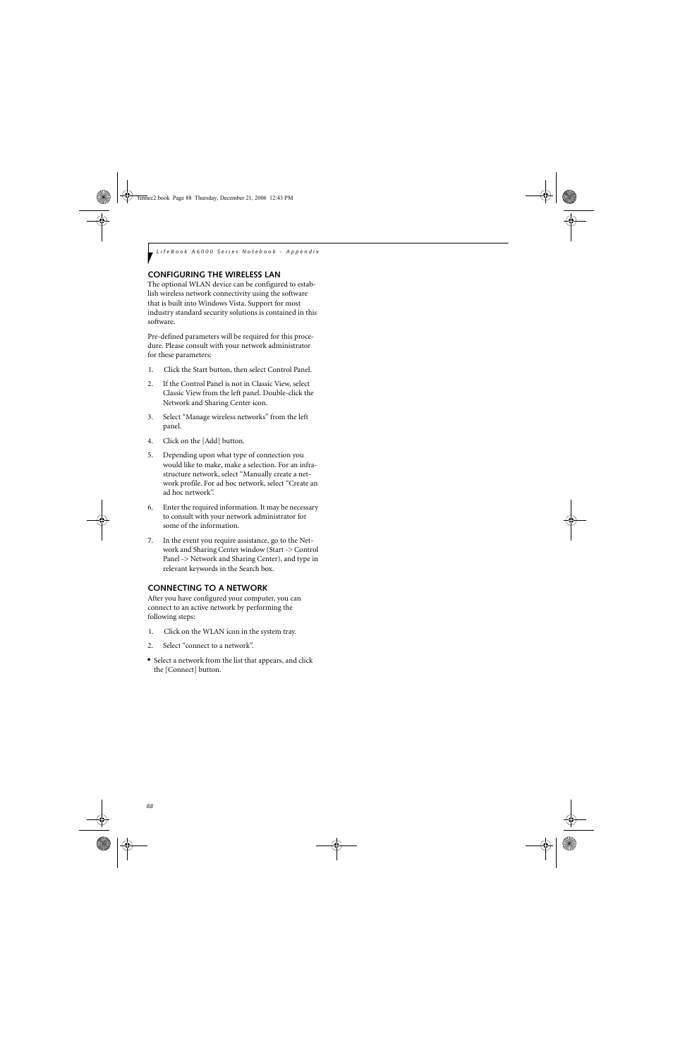 Fujitsu Siemens Computers LifeBook A6020 User Manual | Page 98 / 120