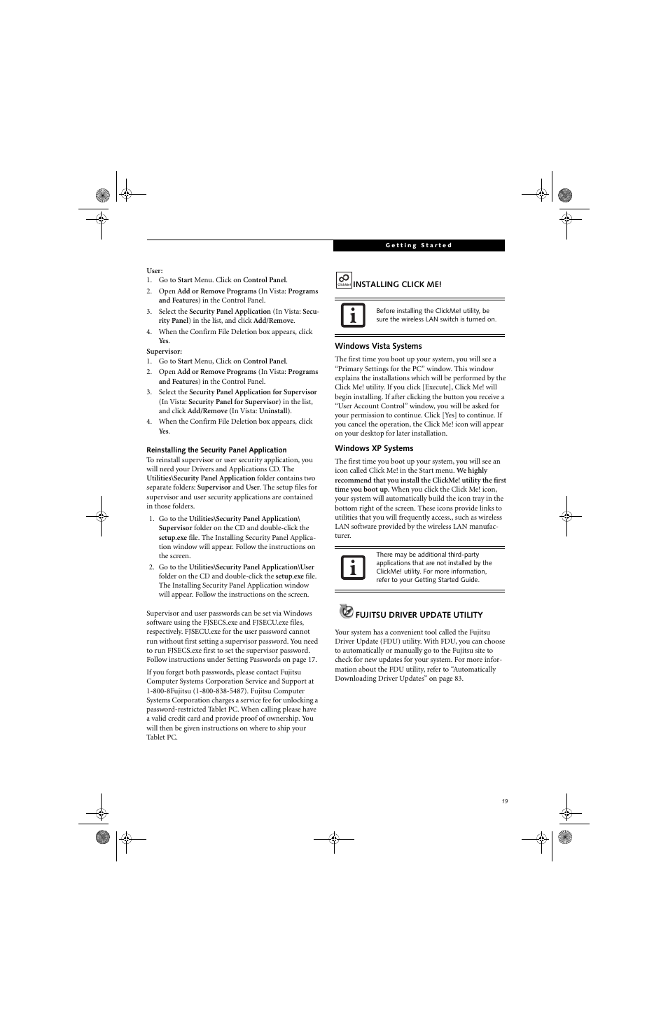 Fujitsu Siemens Computers Stylistic ST5112 User Manual | Page 27 / 96