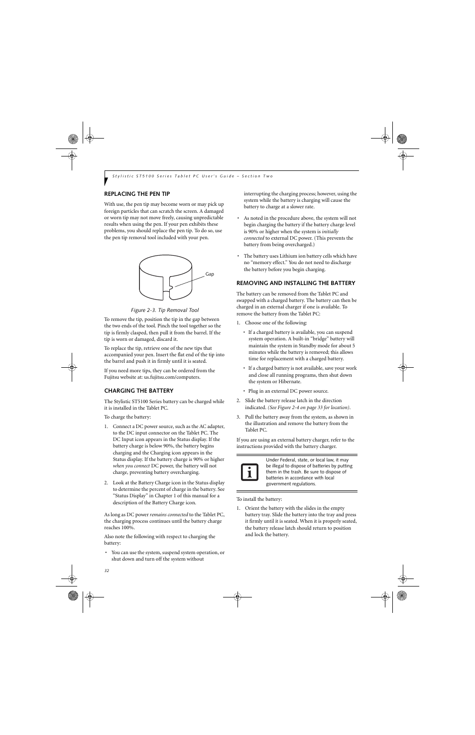 Fujitsu Siemens Computers Stylistic ST5112 User Manual | Page 40 / 96