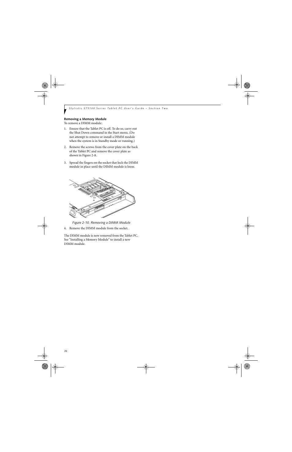 Fujitsu Siemens Computers Stylistic ST5112 User Manual | Page 44 / 96