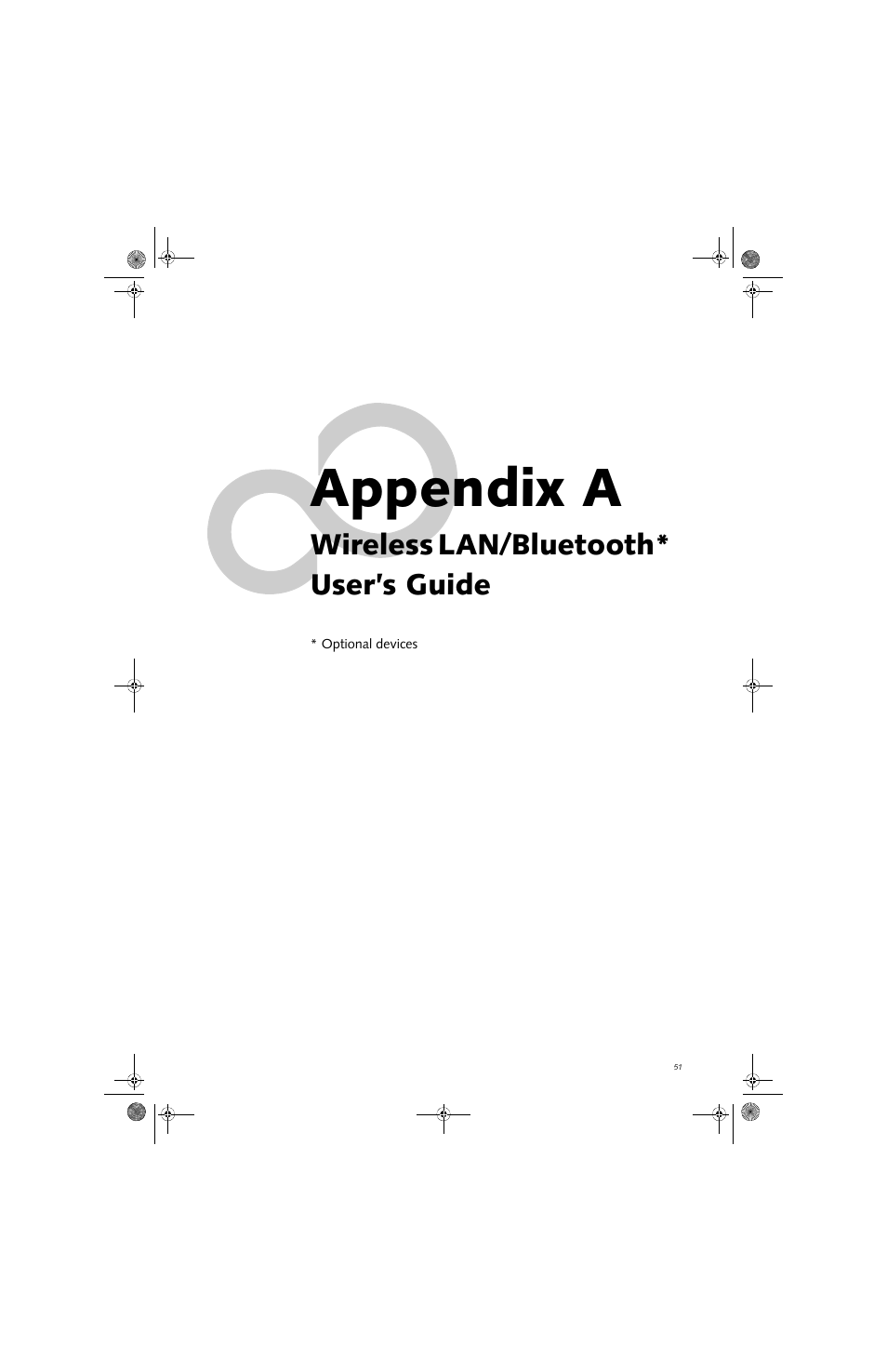 Appendix a, Wireless lan/bluetooth* user’s guide | Fujitsu Siemens Computers Stylistic ST5112 User Manual | Page 59 / 96