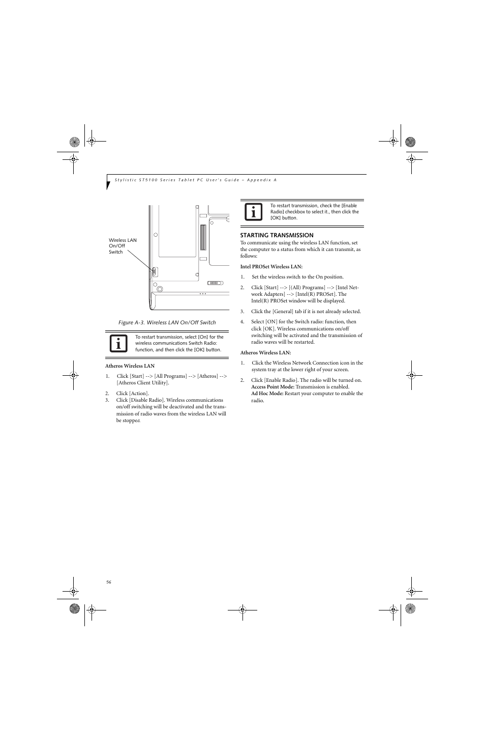 Fujitsu Siemens Computers Stylistic ST5112 User Manual | Page 64 / 96