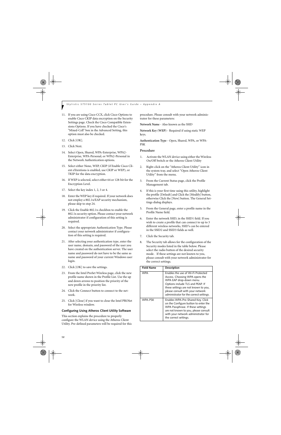 Fujitsu Siemens Computers Stylistic ST5112 User Manual | Page 66 / 96