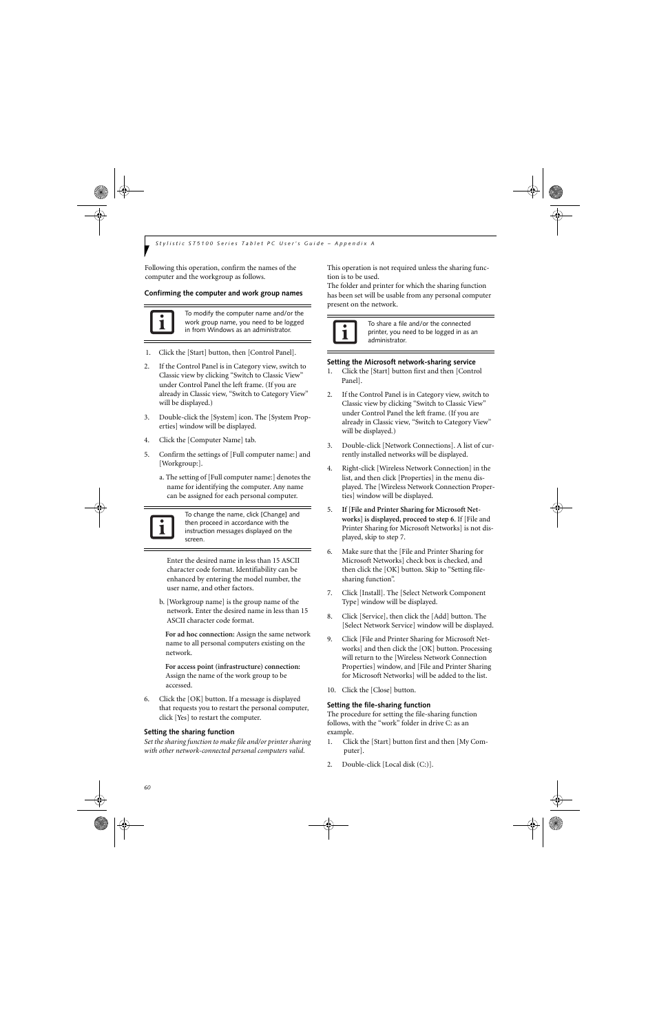 Fujitsu Siemens Computers Stylistic ST5112 User Manual | Page 68 / 96