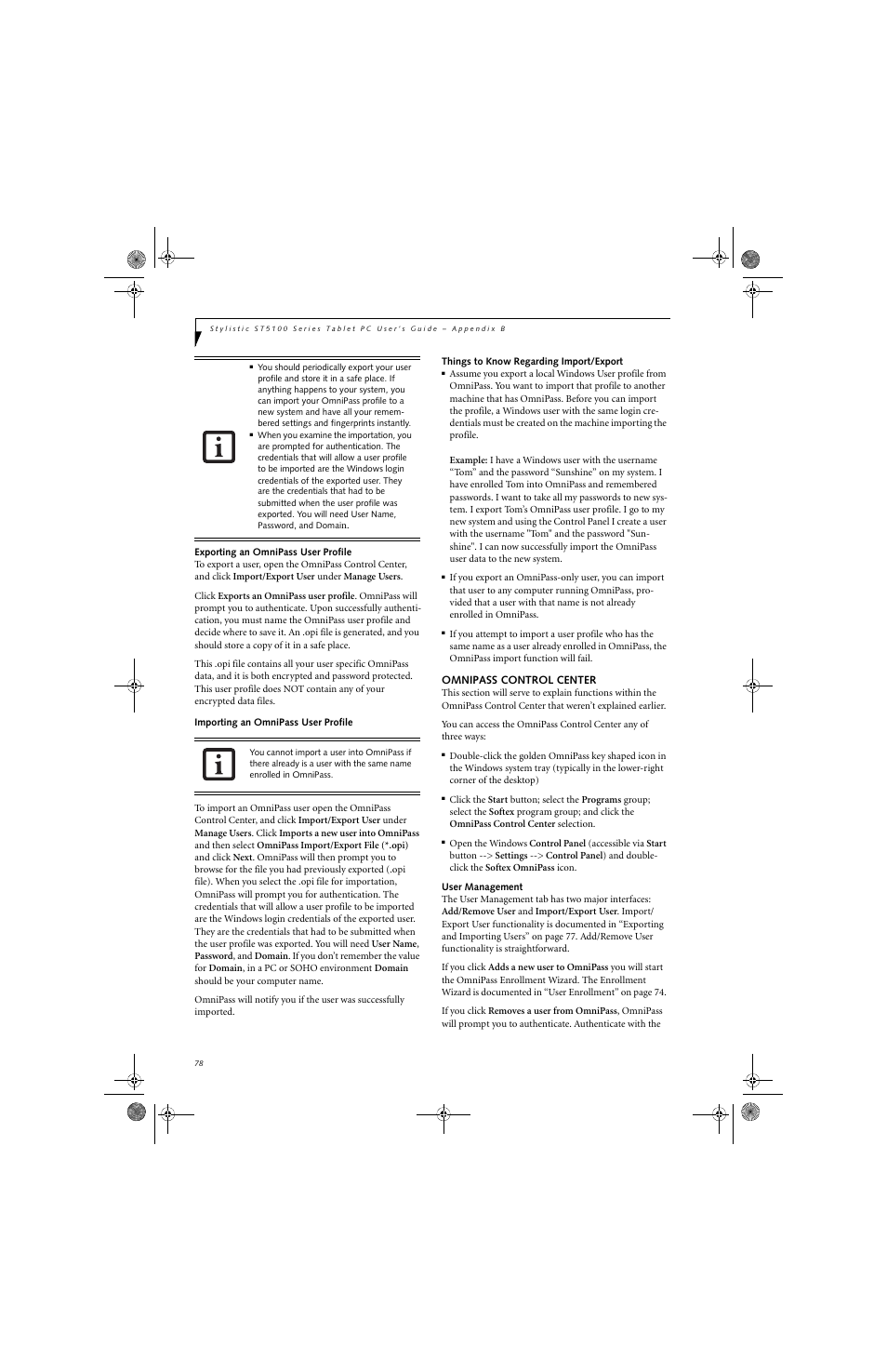 Fujitsu Siemens Computers Stylistic ST5112 User Manual | Page 86 / 96