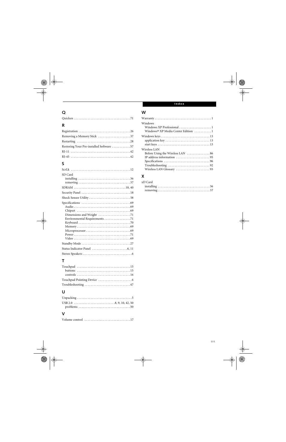 Fujitsu Siemens Computers LifeBook A6010 User Manual | Page 121 / 128