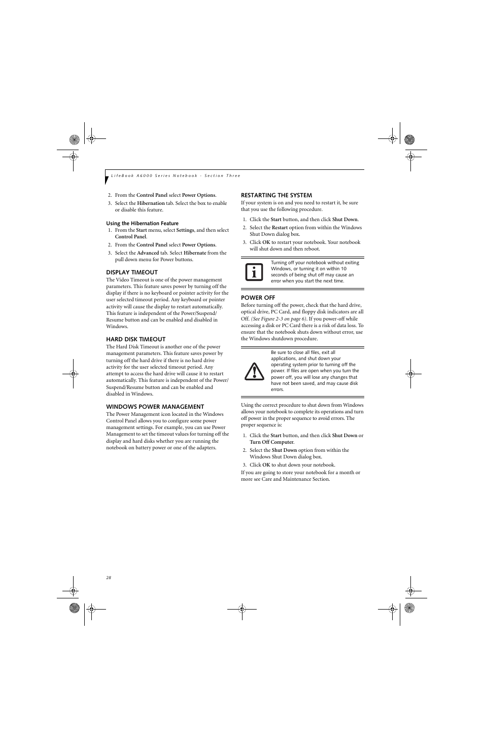 Fujitsu Siemens Computers LifeBook A6010 User Manual | Page 38 / 128