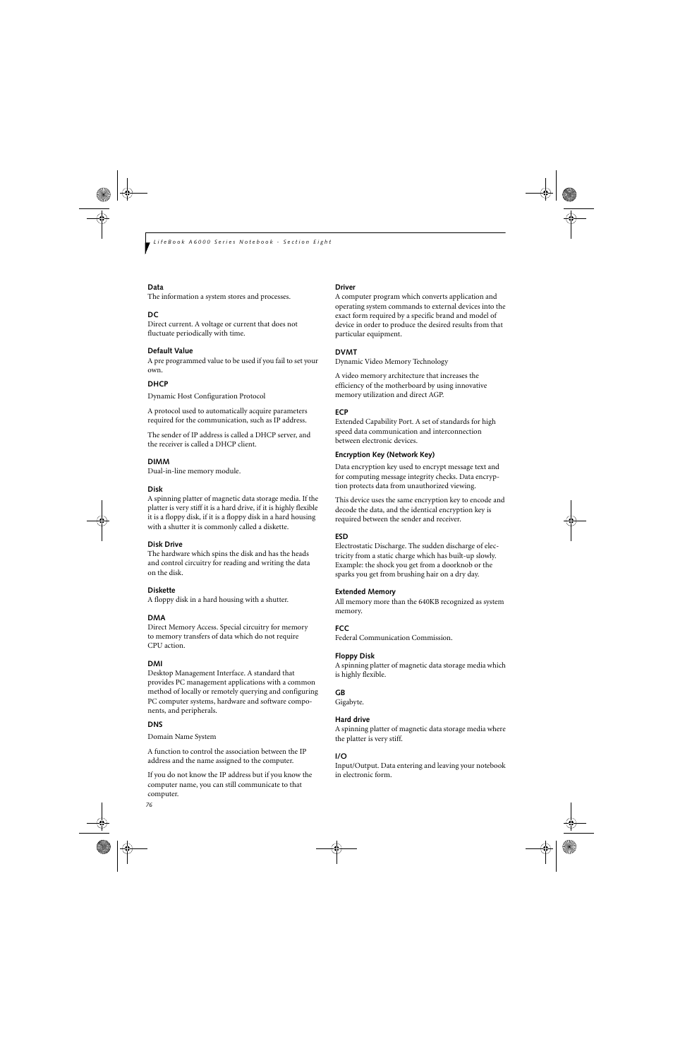 Fujitsu Siemens Computers LifeBook A6010 User Manual | Page 86 / 128