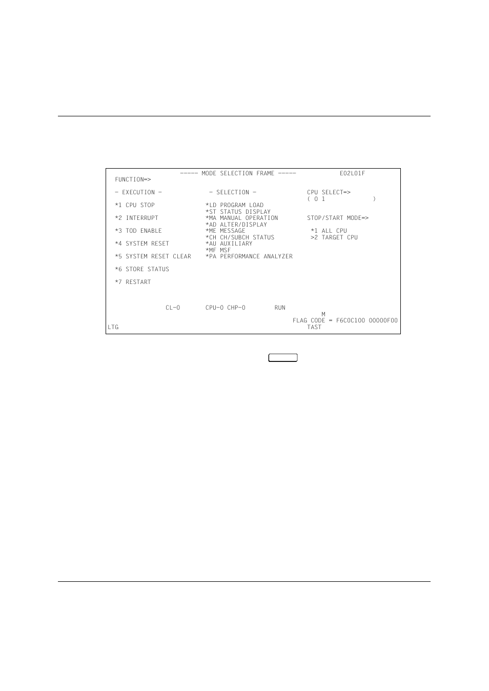 Ml) mode selection frame, 1 (ml) mode selection frame | Fujitsu Siemens Computers BS2000/OSD User Manual | Page 47 / 111