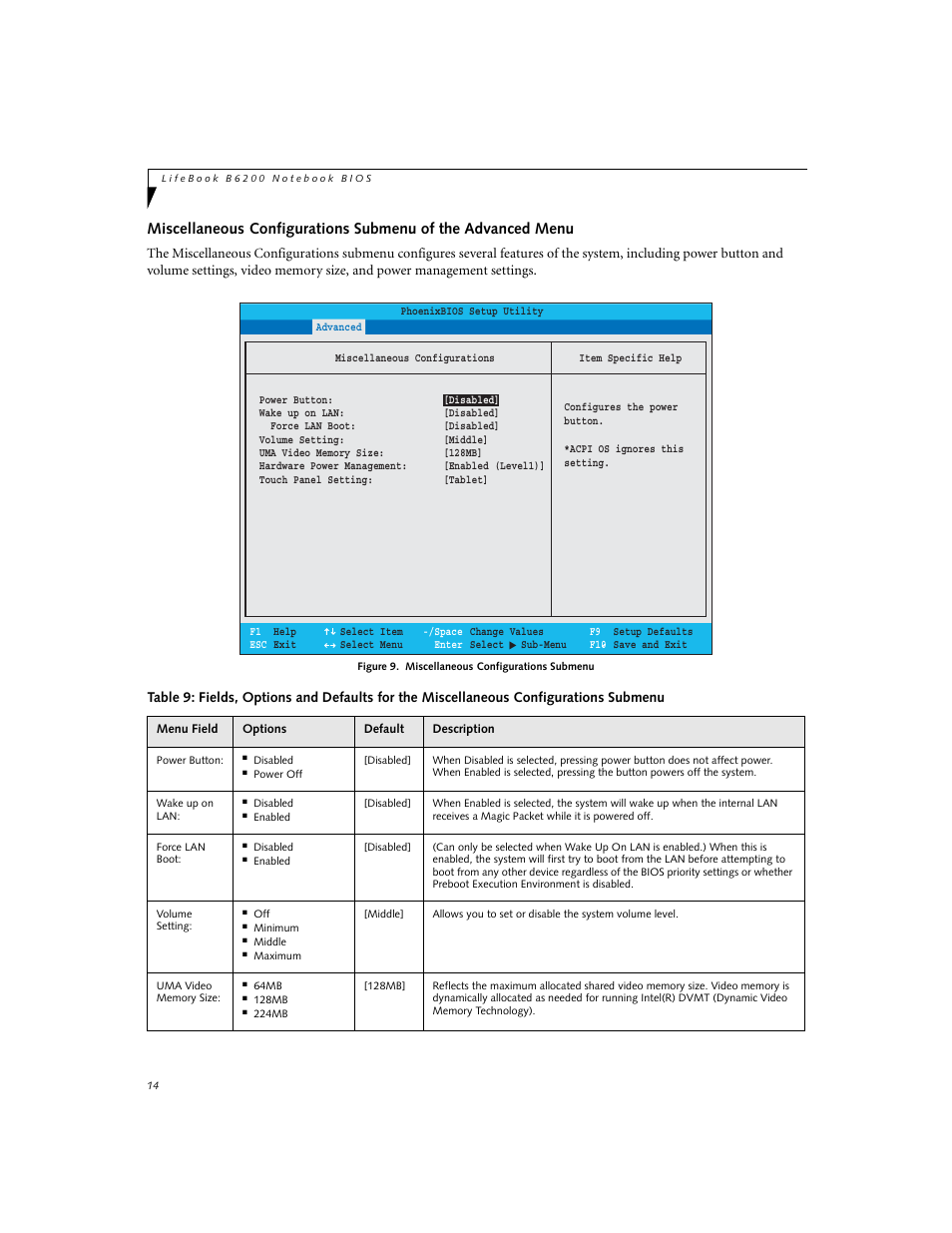 Fujitsu Siemens Computers LifeBook B6230 User Manual | Page 14 / 25