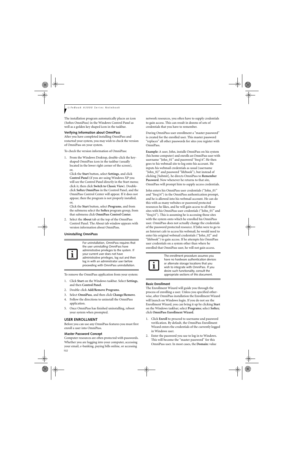 Fujitsu Siemens Computers LifeBook A3110 User Manual | Page 112 / 128