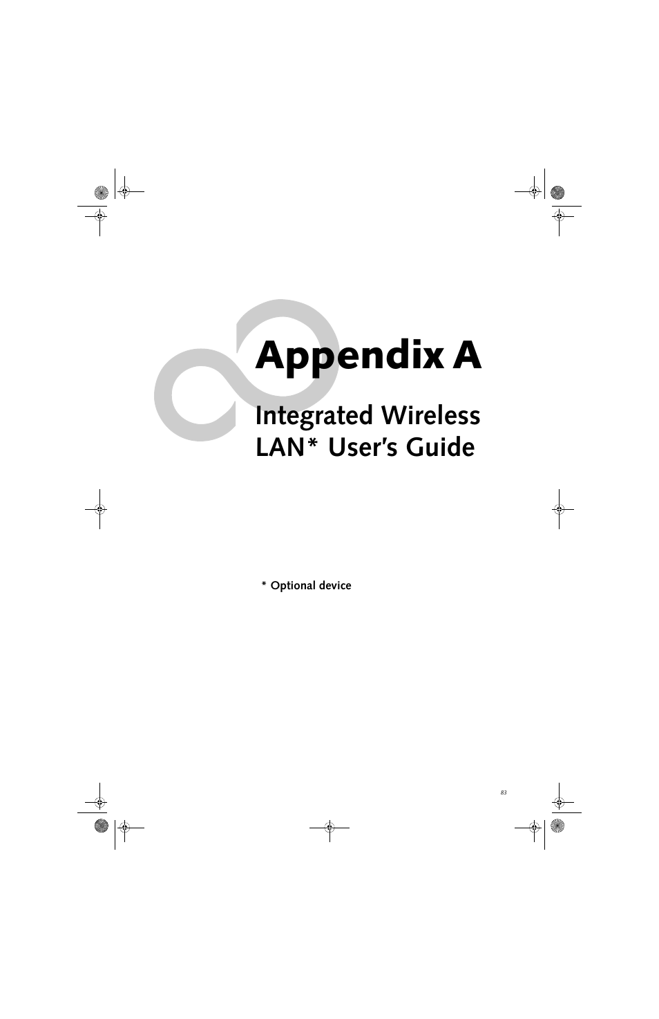 Appendix a, Integrated wireless lan* user’s guide | Fujitsu Siemens Computers LifeBook A3110 User Manual | Page 93 / 128