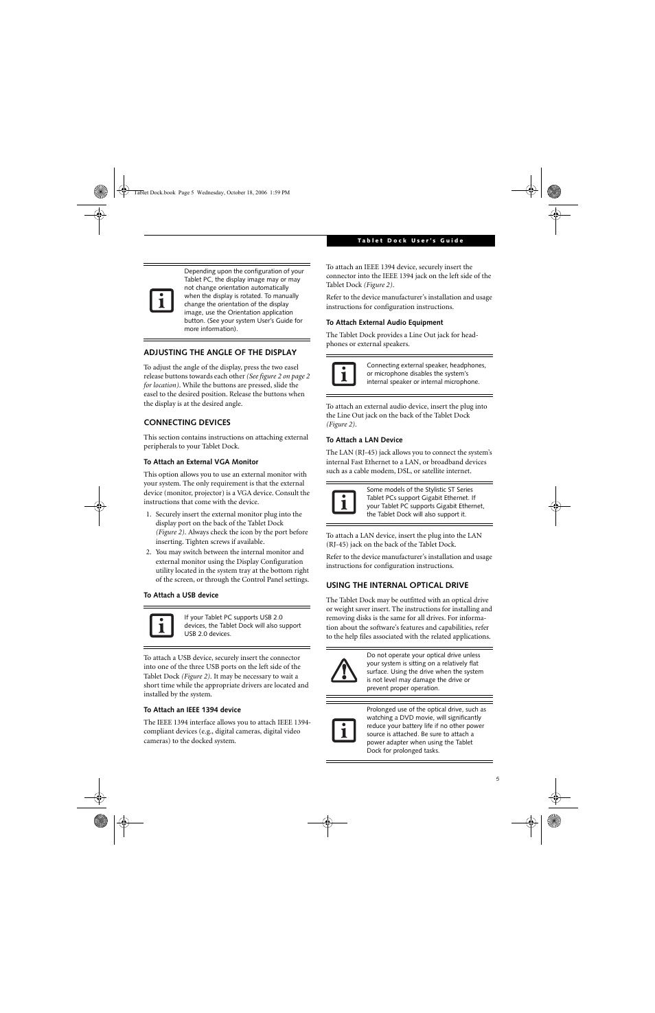 Fujitsu Siemens Computers Tablet DOCK ST5100 Series User Manual | Page 7 / 12