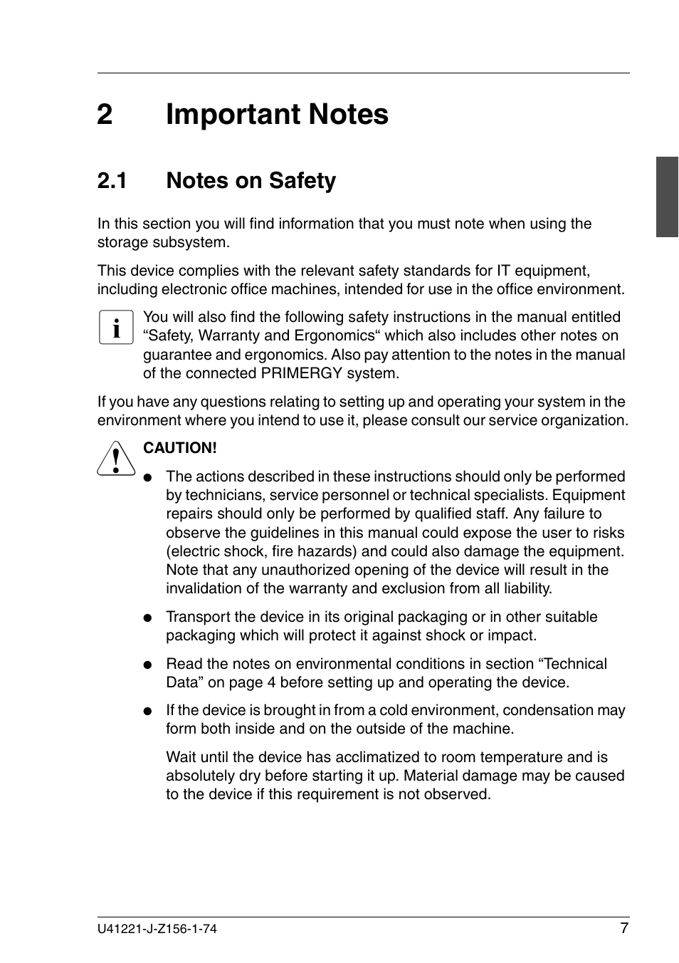 Important notes, Notes on safety | Fujitsu Siemens Computers S60 User Manual | Page 15 / 98