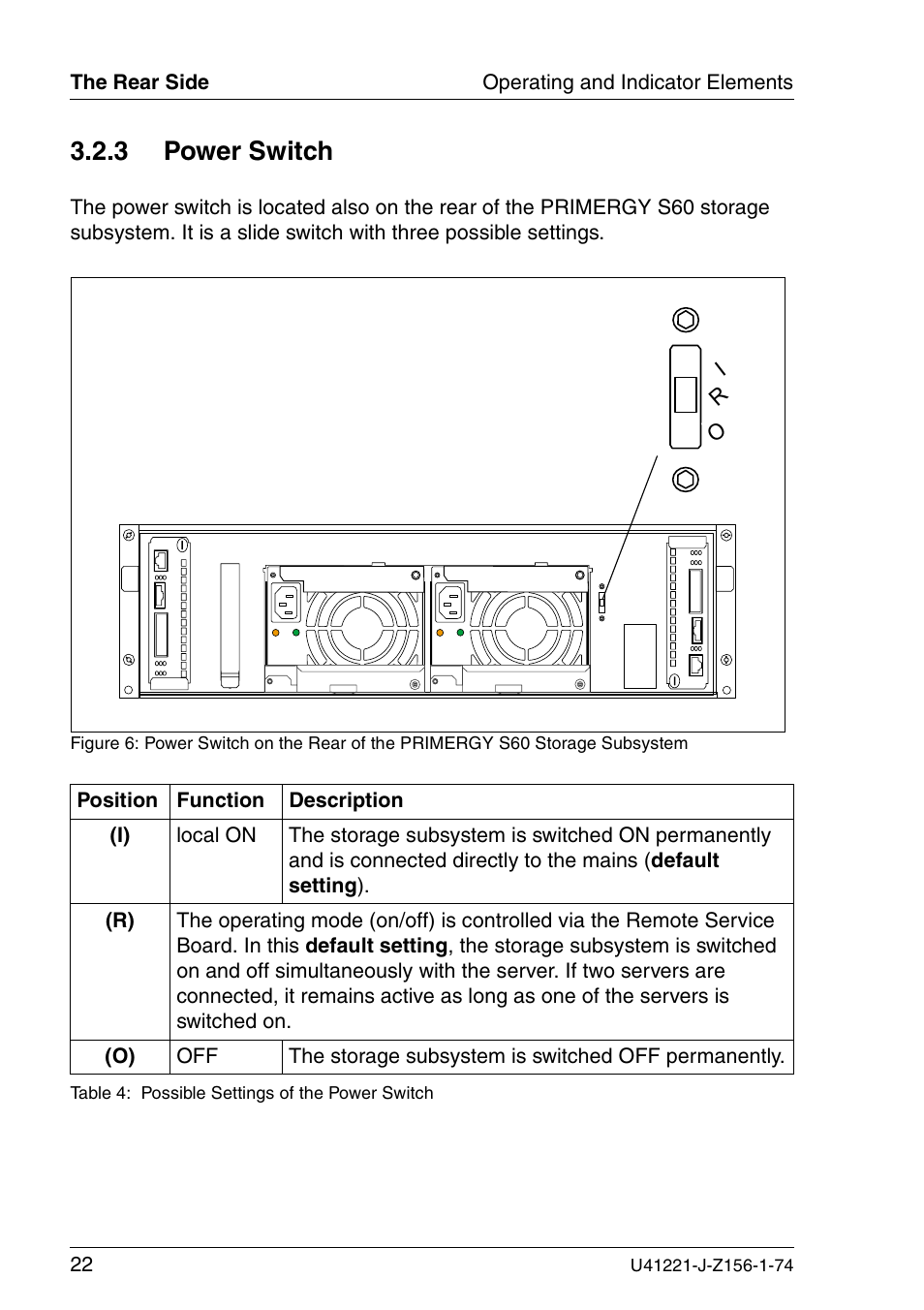 Power switch, 3 power switch | Fujitsu Siemens Computers S60 User Manual | Page 30 / 98