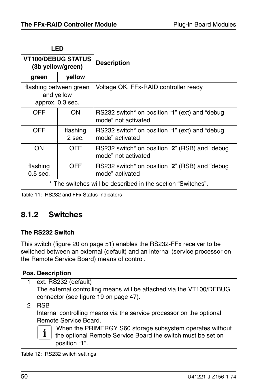 Switches, 2 switches | Fujitsu Siemens Computers S60 User Manual | Page 58 / 98