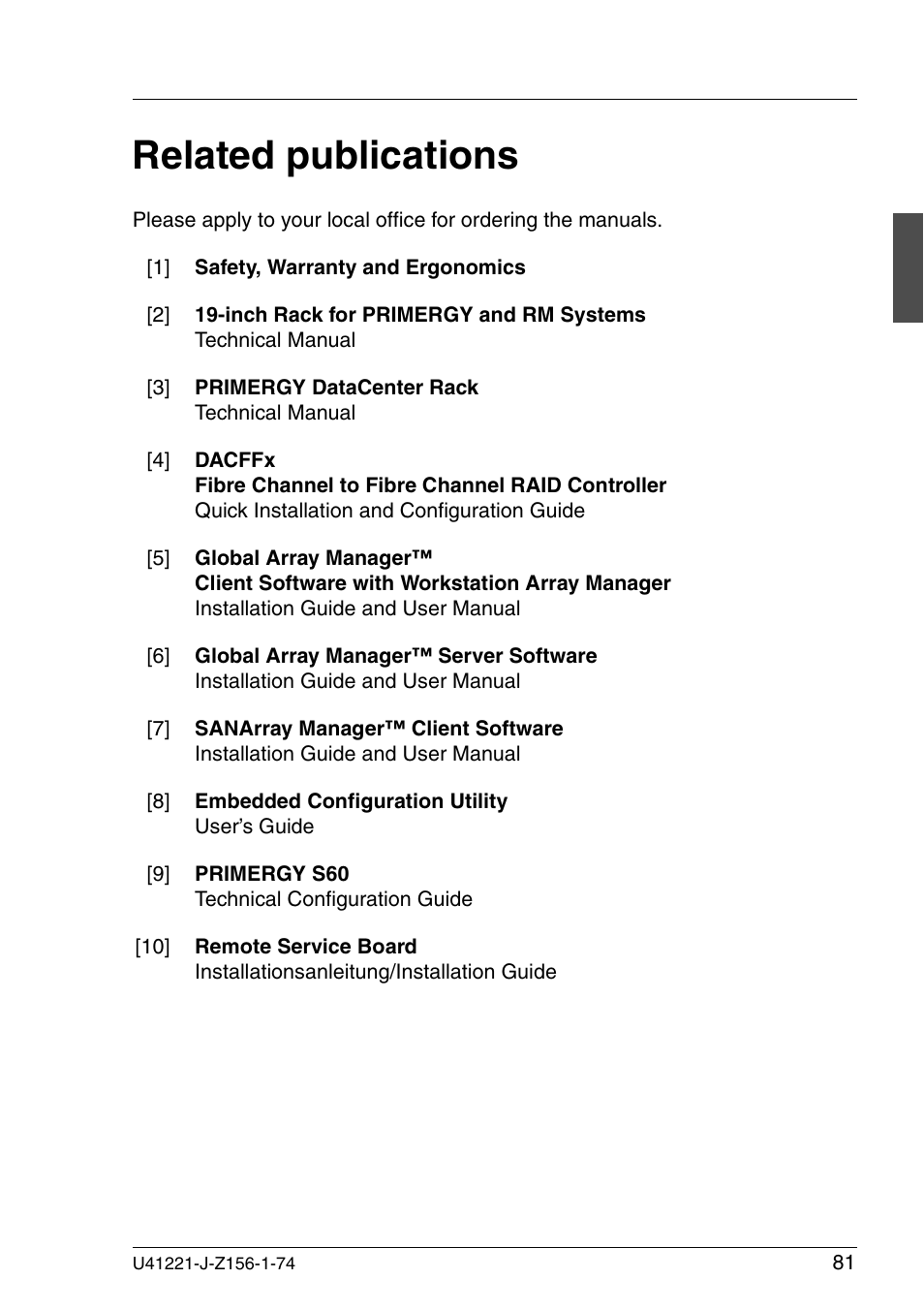 Related publications | Fujitsu Siemens Computers S60 User Manual | Page 89 / 98