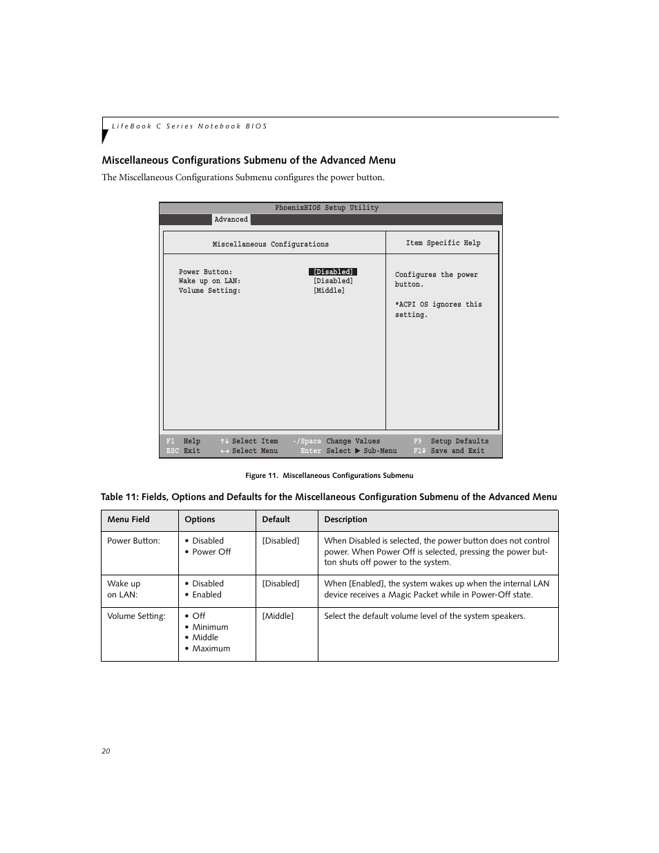 Fujitsu Siemens Computers LifeBook C Series C2310 User Manual | Page 20 / 30