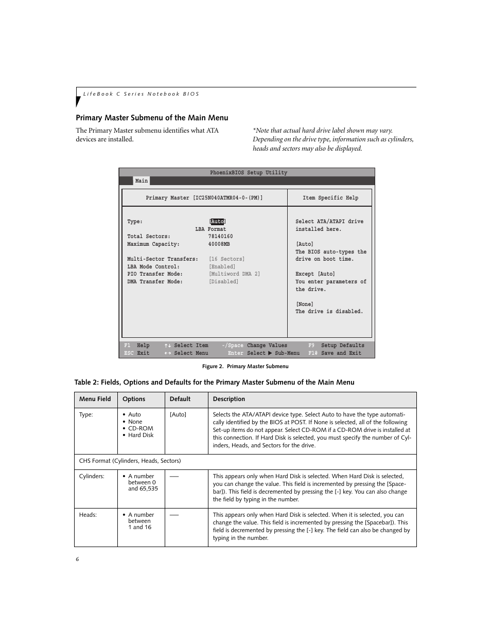 Fujitsu Siemens Computers LifeBook C Series C2310 User Manual | Page 6 / 30