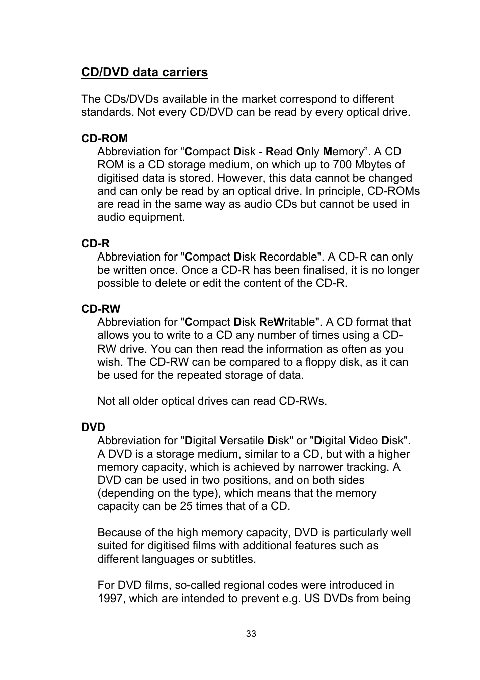 Cd/dvd data carriers | Fujitsu Siemens Computers Fujitsu-Siemens PC User Manual | Page 59 / 96