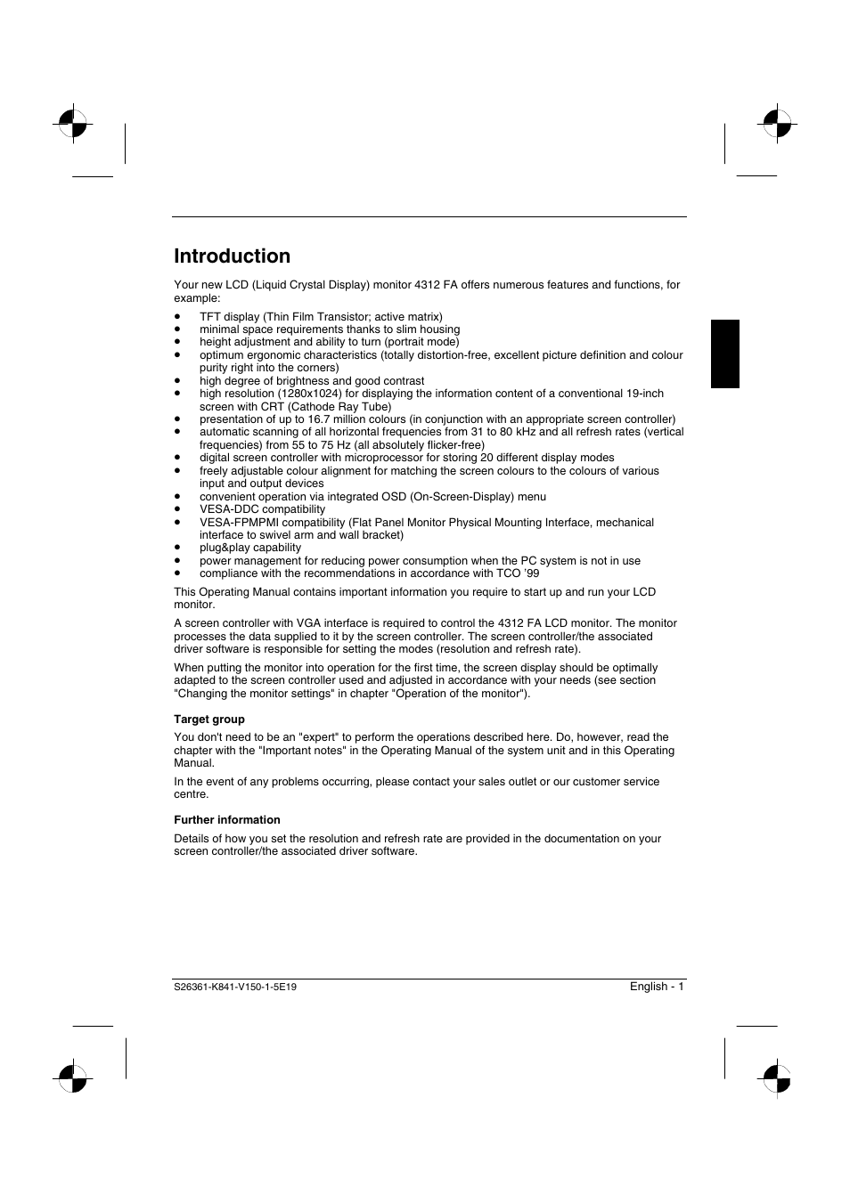 Introduction | Fujitsu Siemens Computers 4312 FA User Manual | Page 4 / 26