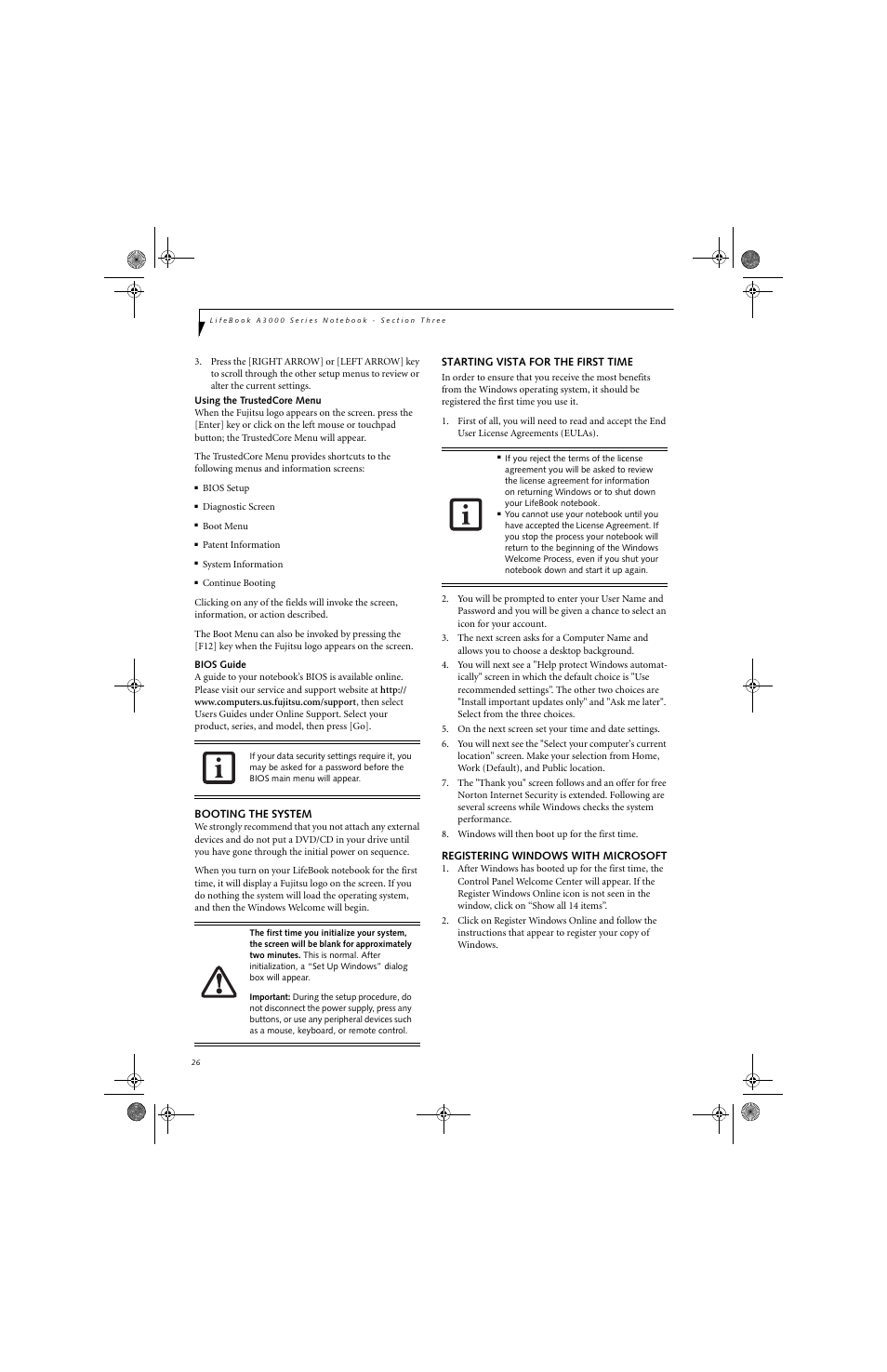 Fujitsu Siemens Computers LifeBook A3130 User Manual | Page 36 / 120