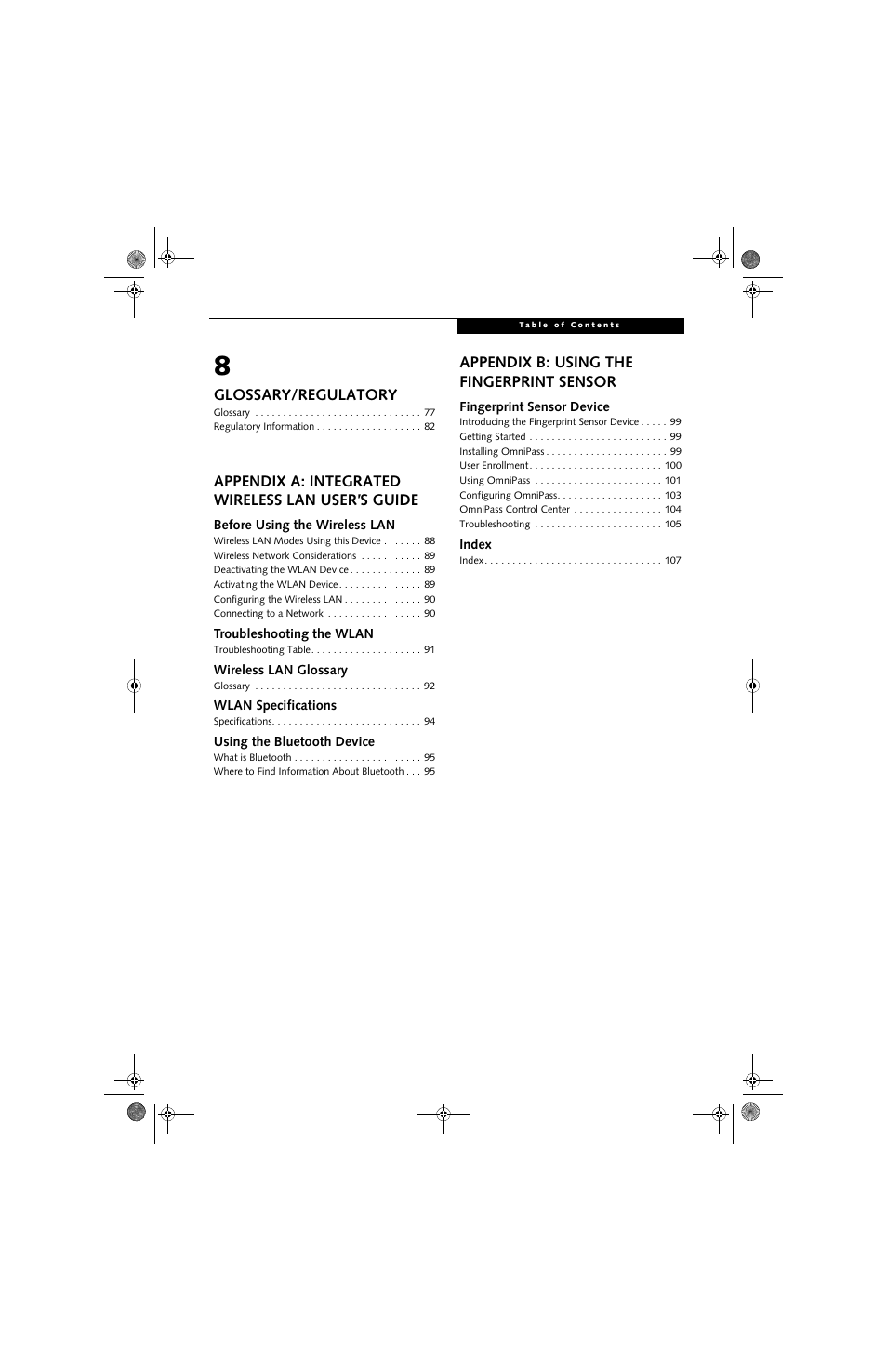 Fujitsu Siemens Computers LifeBook A3130 User Manual | Page 7 / 120