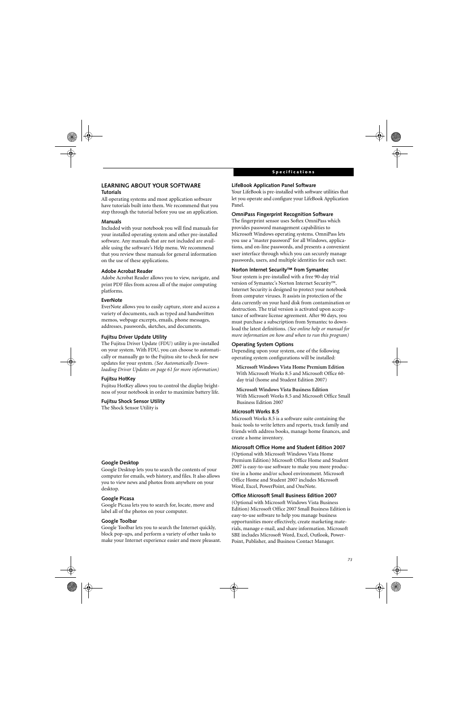 Fujitsu Siemens Computers LifeBook A3130 User Manual | Page 83 / 120