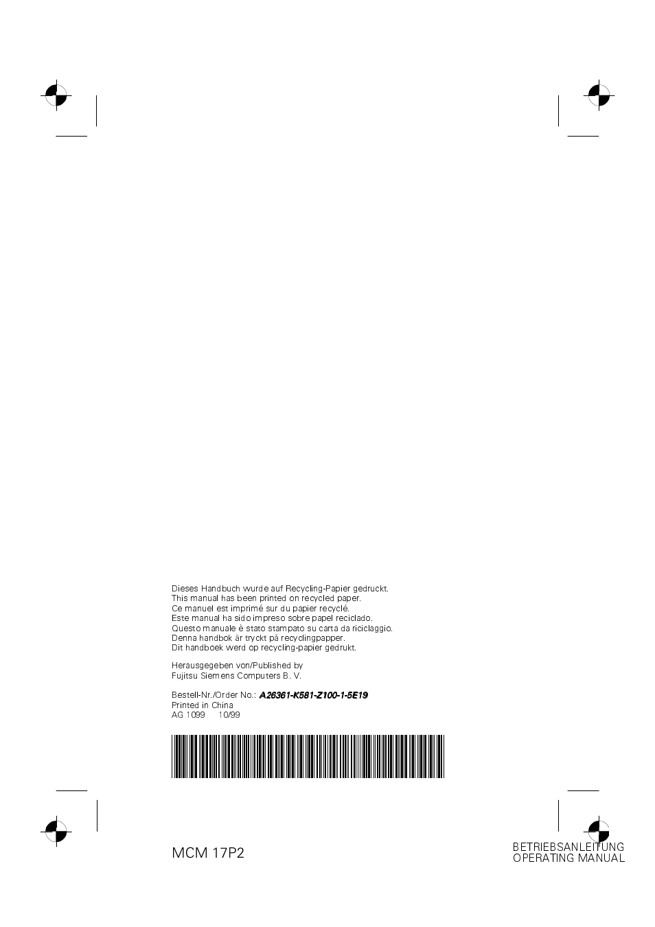 Fujitsu Siemens Computers MCM 17P2 User Manual | Page 4 / 28