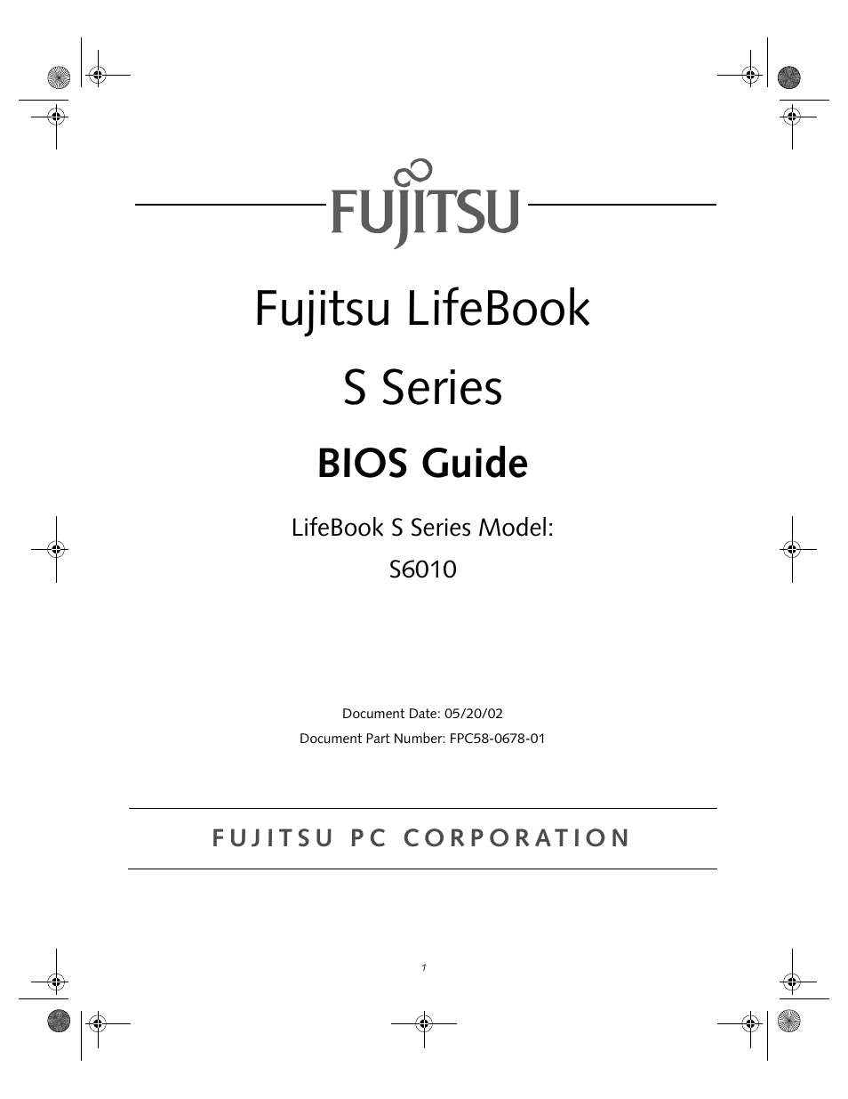 Fujitsu Siemens Computers lifebook S6010 User Manual | 33 pages