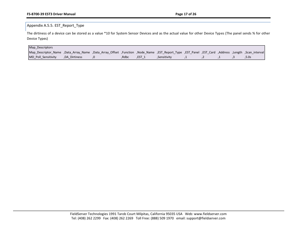 Appendix a.5.5. est_report_type | FieldServer FS-8700-39 User Manual | Page 17 / 26