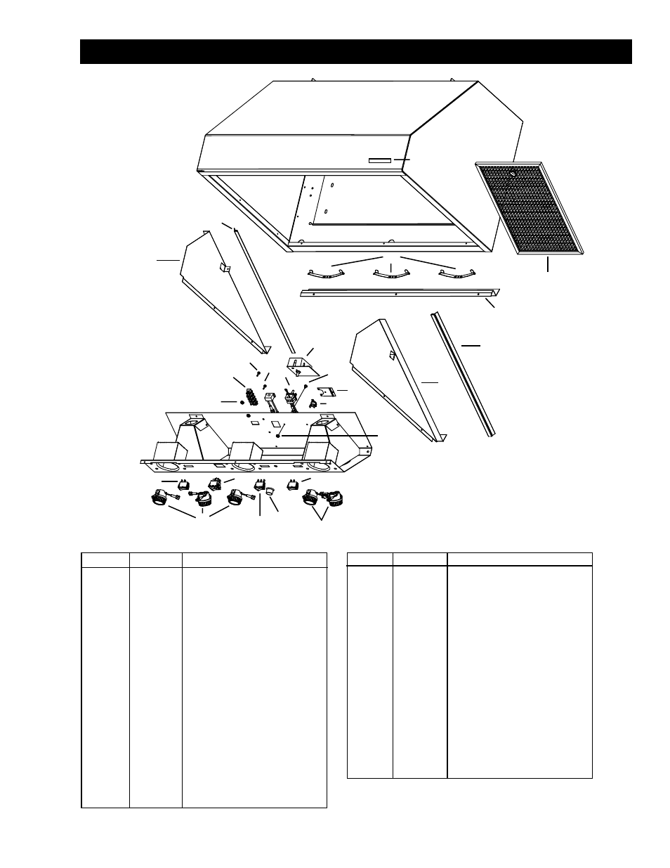 Service parts | Five Star Ranges FSH361-SS User Manual | Page 12 / 12