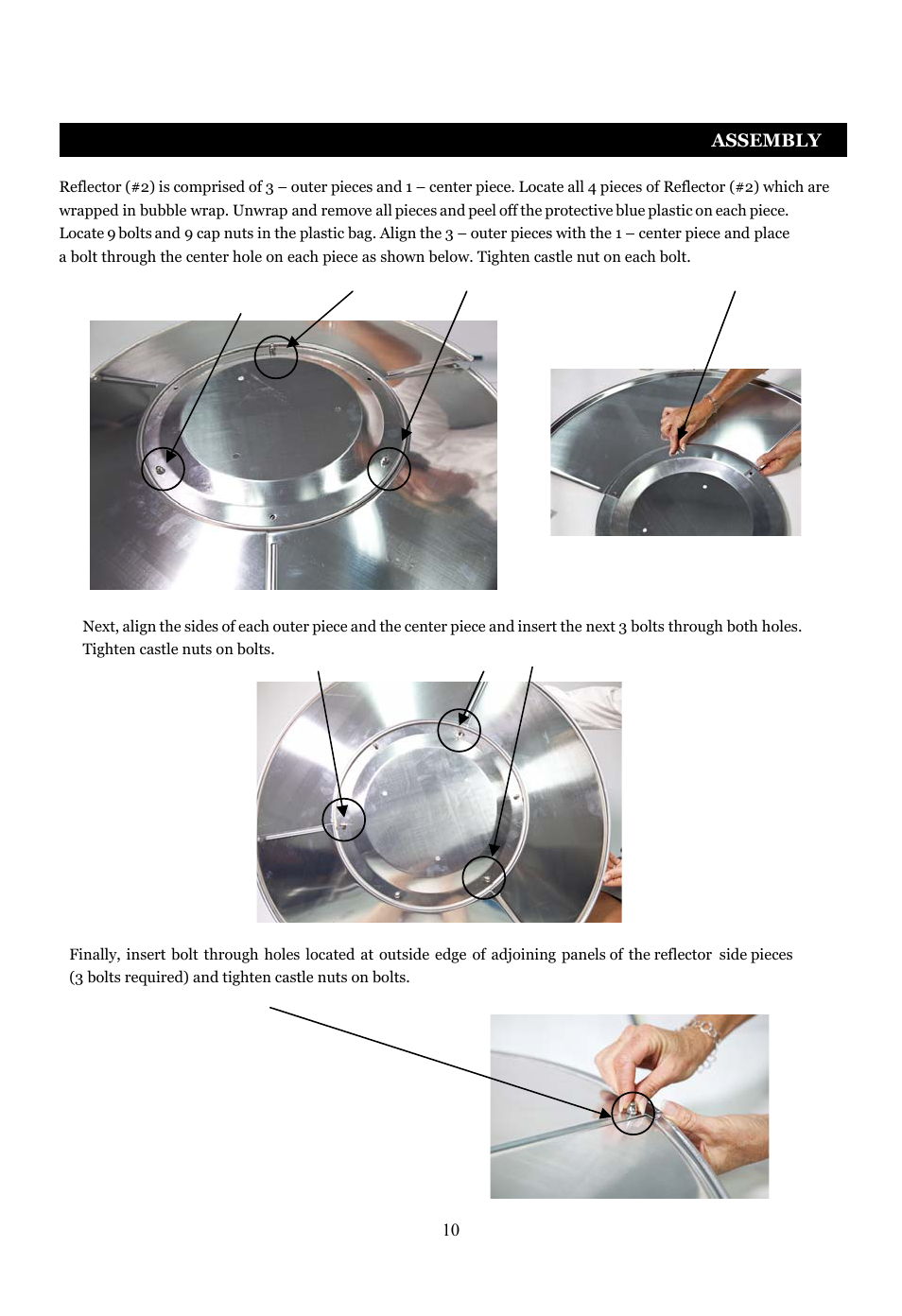 Fire Sense Deluxe Patio Heater PH03-SS User Manual | Page 10 / 20