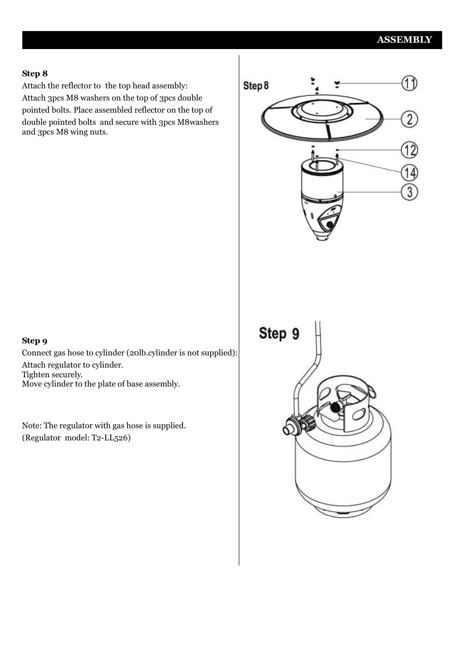 Fire Sense Deluxe Patio Heater PH03-SS User Manual | Page 11 / 20